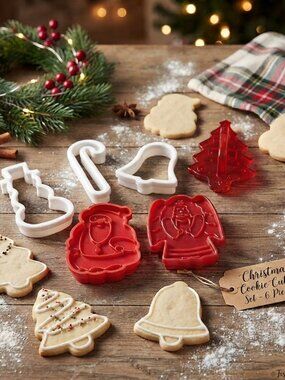 Christmas cookie cutters set of 6